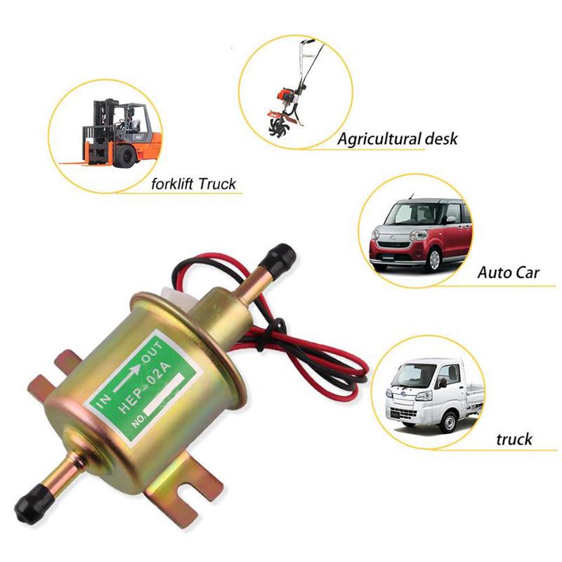 Pompa Carburante Elettrica a Gasolio In Linea Bassa Pressione Elettrica Carburante12V Hep-02A