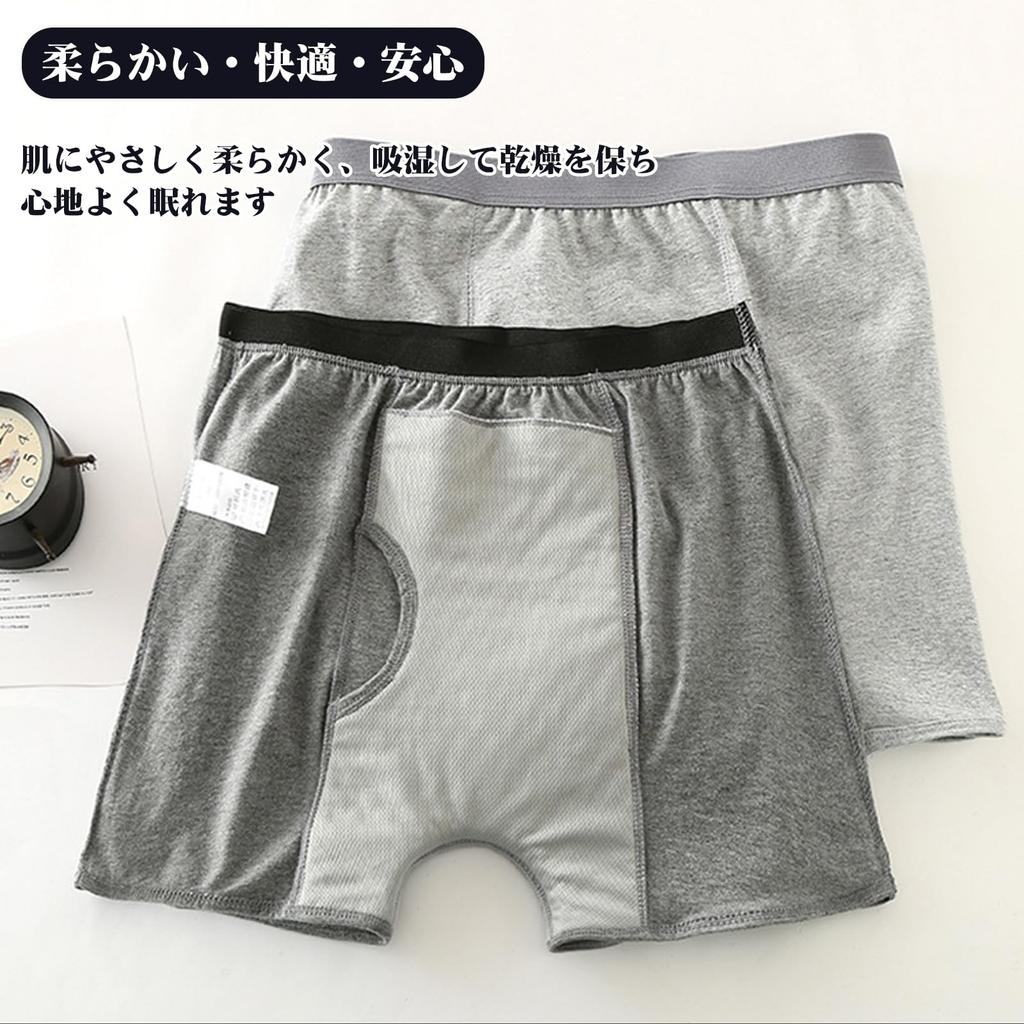 KOVOL Absorbent Incontinență Previne Mirosul de Urină și Amoniac Previne Jenă Absorbție până la 200 ml Mărime Pantaloni cu Talie Înaltă pentru Bărbați, Gri, Tampoane,