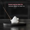 Creative Zongzi Ceramic Incense Holder - Indoor Incense Burner and Dragon Boat Festival Ornament Souvenir.