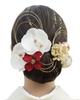 [Lomeri] Artificial Flower Hair Ornament for Coming-of-Age Ceremony, Graduation Ceremony, Furisode Kimono, Wedding, Japanese Attire A907