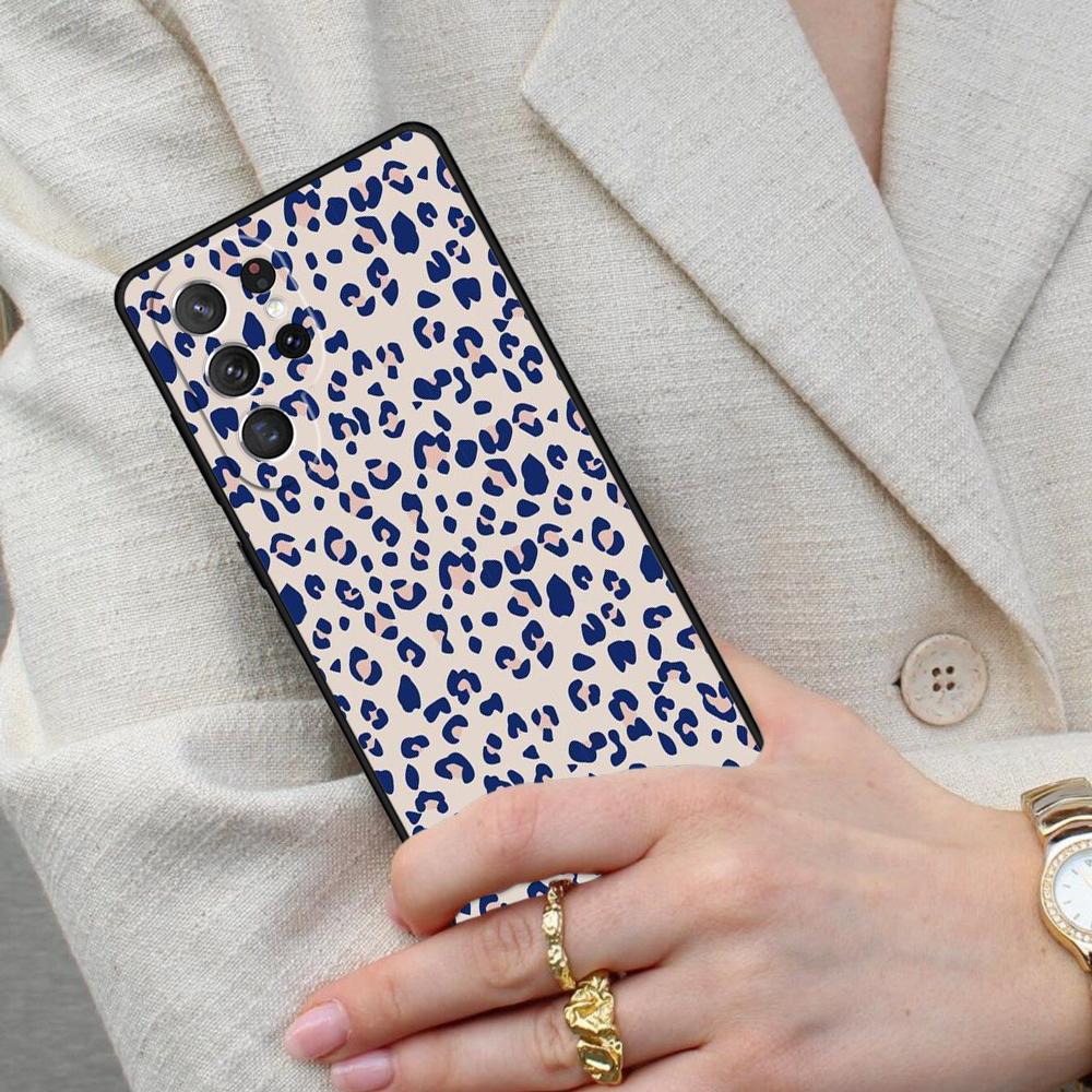 Leopard Pattern Cell Phone Case for Samsung Galaxy S26 Ultra S25 S24 S23 S22 S21 S20 Note10 Cover