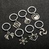 Stainless Steel Fire Rock Grass Ice Wind Water Thunder Keychain Schoolbag Backpack Accessories Genshin Impact Pendants Gifts