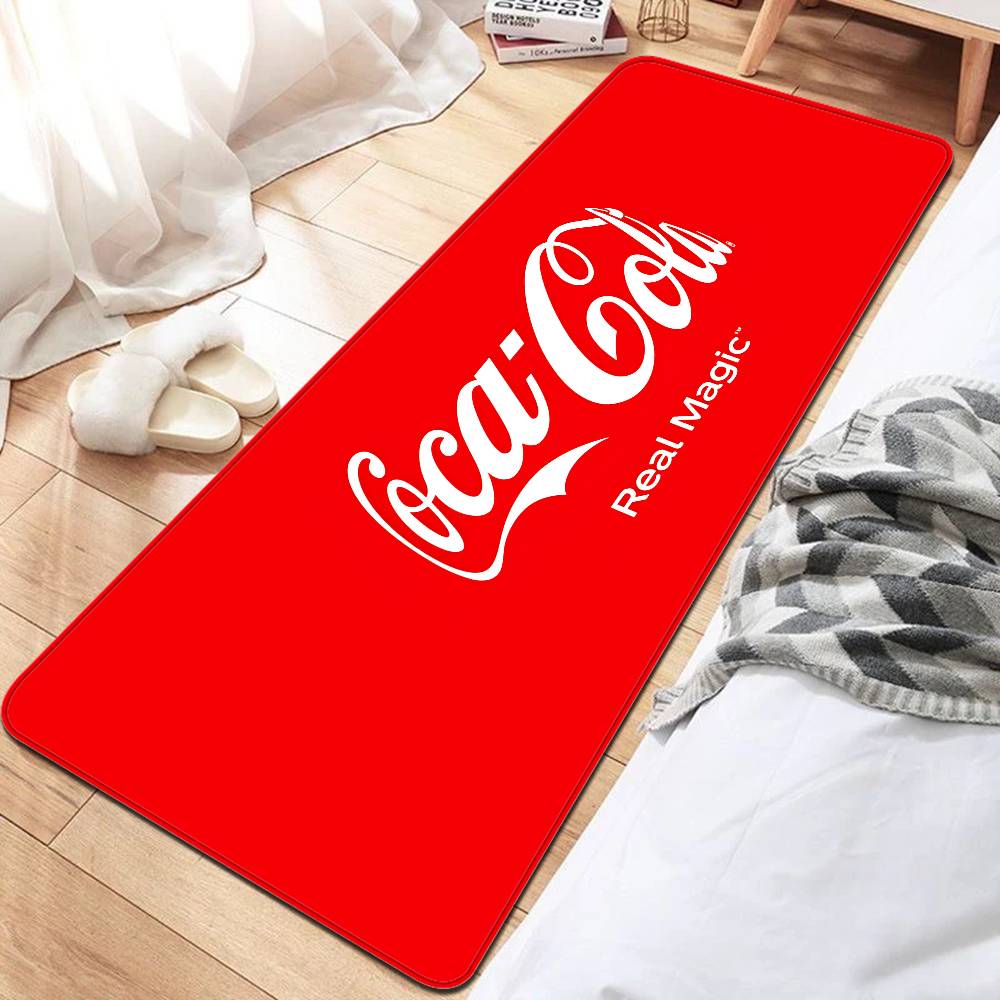 C-Coca C-Cola Entrance Door Mat Nordic Style Bedroom Living Room Doormat Home Balcony Anti-Slip Modern Home Decor