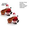 Resin Santa Claus Statue Candy Bowl, Christmas Tabletop Ornament with Bowl Storage Slot, Creative Desktop Organizer for Holiday Party Supplies Office