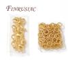 110pcs 18K Gold Plated 10mm Lobster Clasps&Open Rings DIY Accessories,Bracelets Connectors Clasps For Jewelry,Connecting Ring