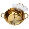 Hot Pot 30.3cm Diameter 304 Stainless Steel Rust Proof Separate Design Mandarin   Pot