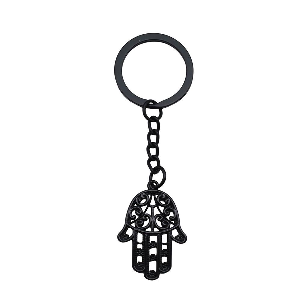Hamsa Hand Eye of Horus Protection Amulet Keychain for Students Handmade Sweet Anniversary Gift Hip Hop Daily Use