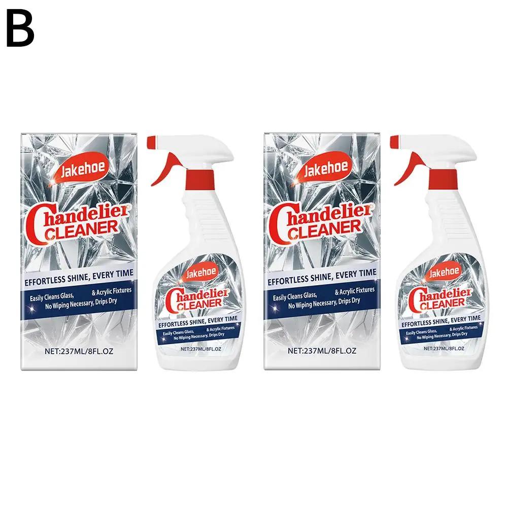 1/2pcs Chandelier Cleaner Drip Dry Spray No Wipe Formula For Effortless Streak Strong Cleaning Power Non-irritating Scent I8R5