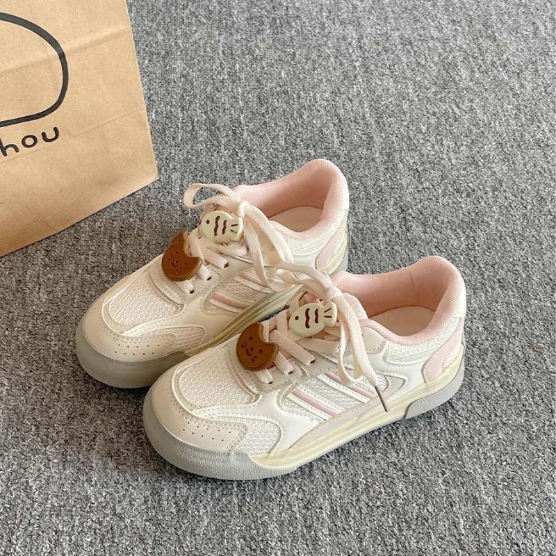 

Dopamine platform mesh shoes women s spring and summer versatile casual board shoes student cartoon sports shoes 35 роза розовый