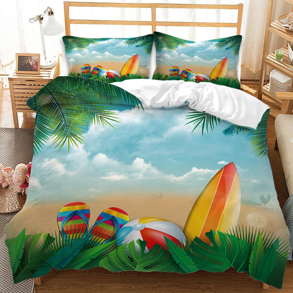 Fashion Technology Printing, 3D Digital Printing, Bedding, Duvet Covers, Pillowcases, Three-piece Sets