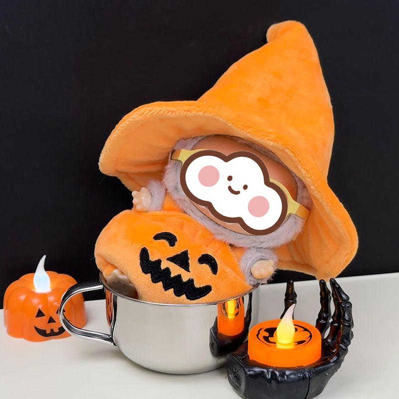 For 17cm Blind Box Doll Clothes Halloween Theme Anime Action Figure Outfit Adorable Dolls Clothes DIY Accessories for Dress up