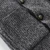 And Winter Men's Fashion Loose Cardigan Warm Lapel  Jacket Sweater Knitted Coat