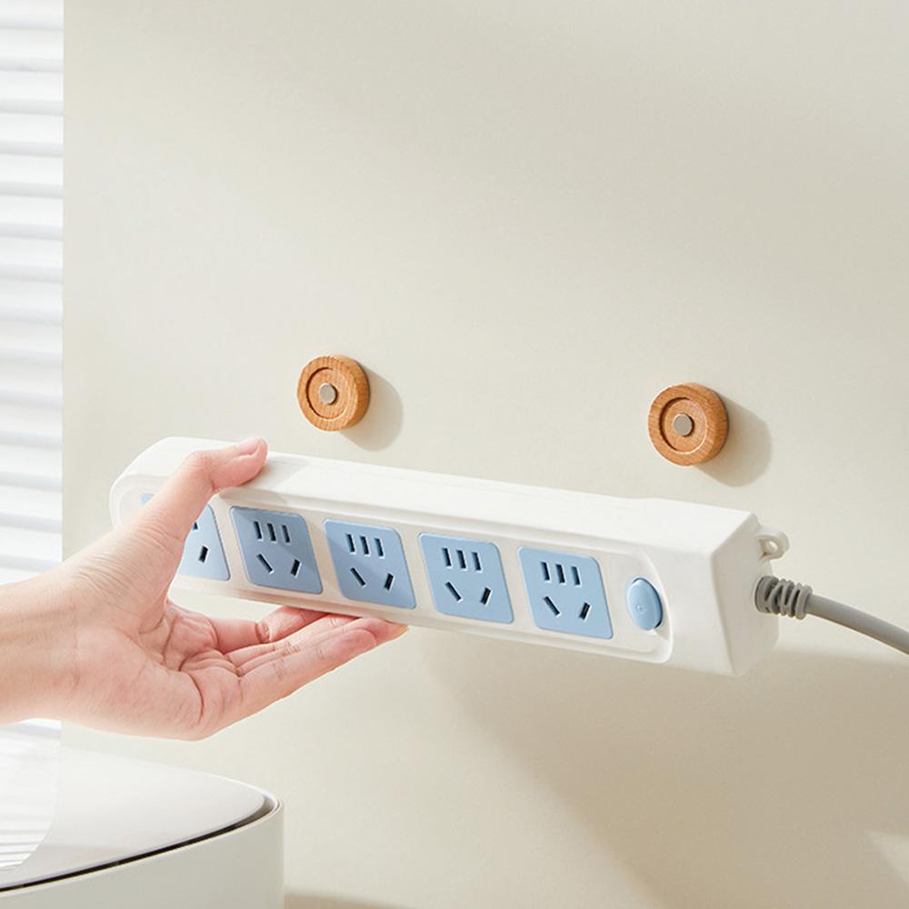 12/1 ks Dřevěný háček Nástěnný držák proti ztrátě Magnetický držák na samolepky na lednici Dálkové ovládání Úložné háčky Domácí kancelářský organizér