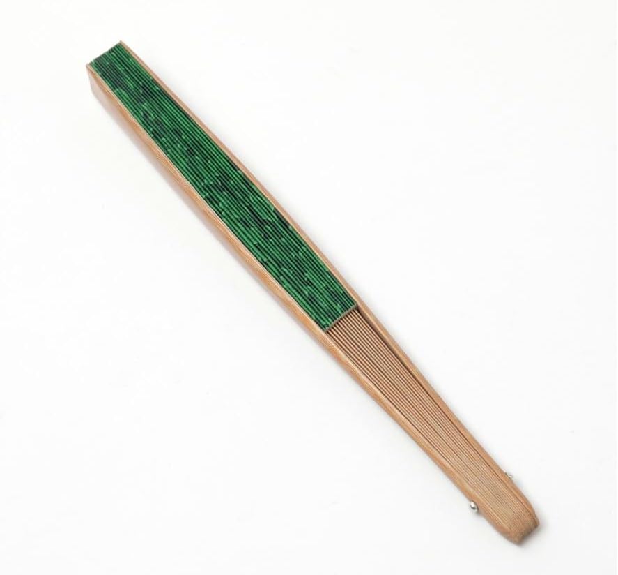 Shoroku Folding Paper Summer with Fan in Paulownia Wood Made in Gift [Nishikawa Shoten] Fan, Use, Case, Box, Japan, (Yamabuki (Dot))