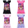Kpop Demon Hunters Cotton Short Sleeve Sleep Dress For Kids Summer Wear