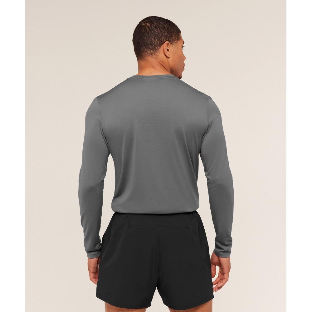Gymshark Arrival Long Sleeve T shirT silhoueTTe Grey A2a1h Gbp4
