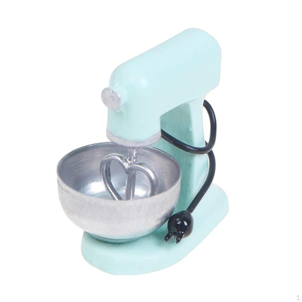 1/12 Dolls House Miniature Modern Electric Food Mixer Blender Home Kitchen Furniture Life Scene