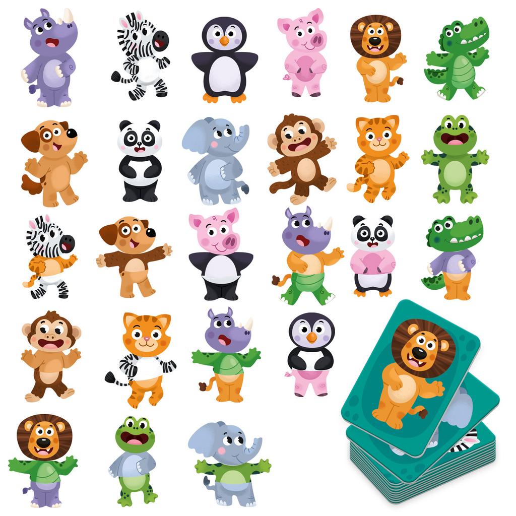 Puzzle Układanka Magnetyczna Zabawne Zwierzęta W Zoo Roter Kafer