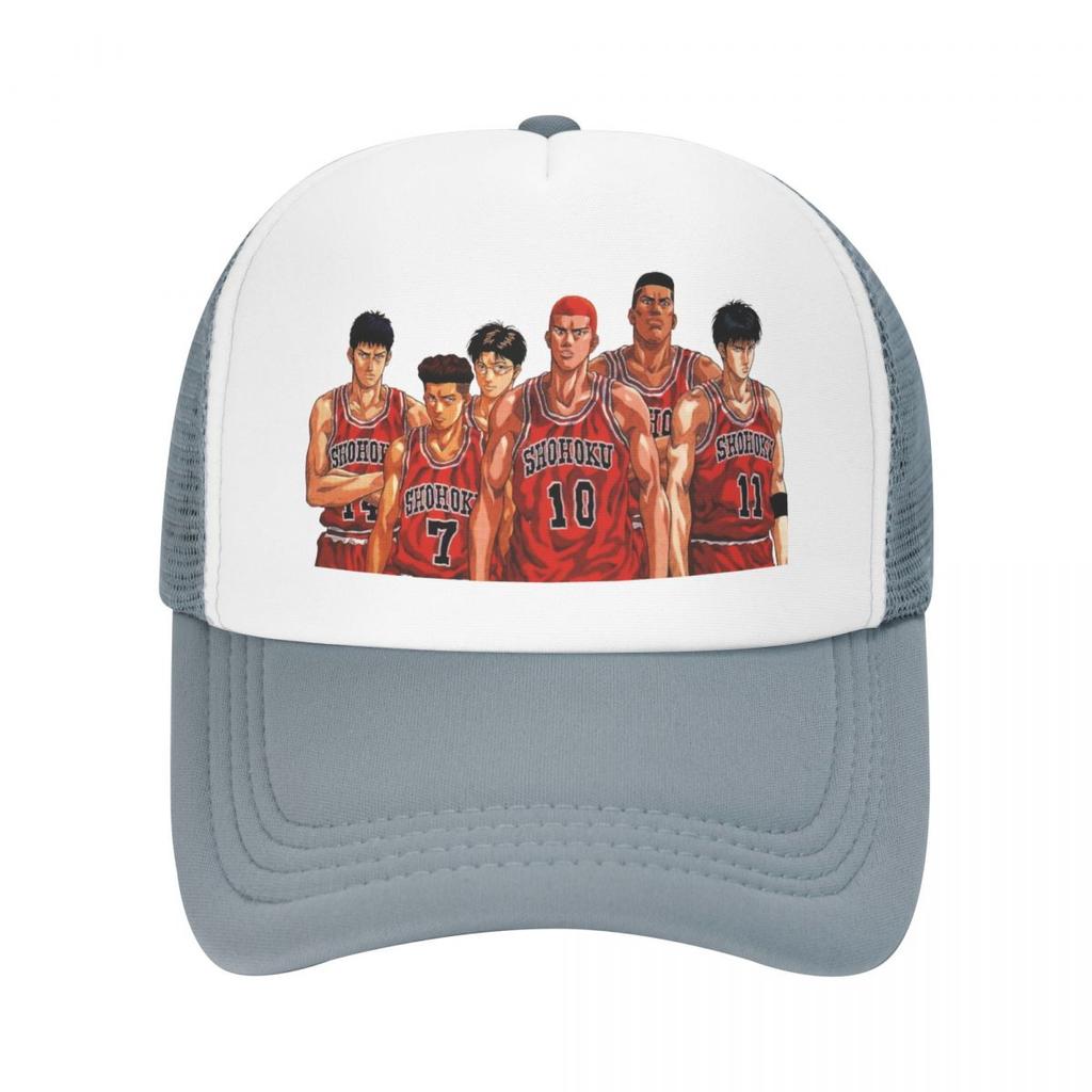 Cartoon Basketball Anime Slam Dunk Baseball Cap für Unisex WoUnisex Atmungsaktive Trucker Hat Performance Snapback Hüte Sommer Caps