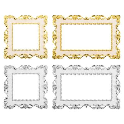Gold Silver Single and Double Home Decor Wall Sticker Light Switch Cover Surround Socket Frame