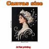 DIY Prinzessin Perlenkunst Malerei für Heimwanddekoration Perlen Edelstein Bilder Kunsthandwerk für Erwachsene/Anfänger Geschenkidee Heimdeko Ohne Rahmen