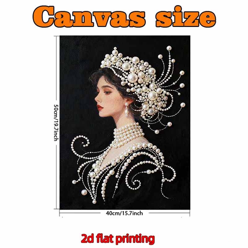 DIY Prinzessin Perlenkunst Malerei für Heimwanddekoration Perlen Edelstein Bilder Kunsthandwerk für Erwachsene/Anfänger Geschenkidee Heimdeko Ohne Rahmen
