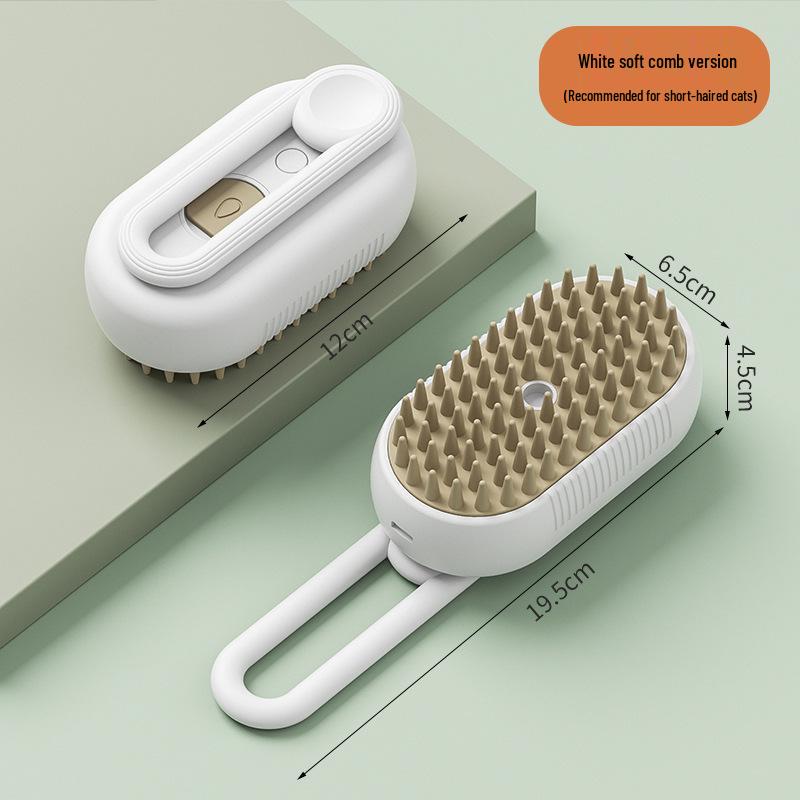 "Pet Spray Massage Comb: Cat & Dog Anti-Fly Bath Brush and Hair Removal Tool"