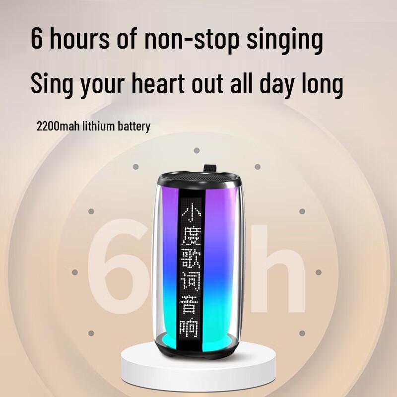 Newmine K19 Mini Bluetooth Karaoke Speaker with Dual Microphones