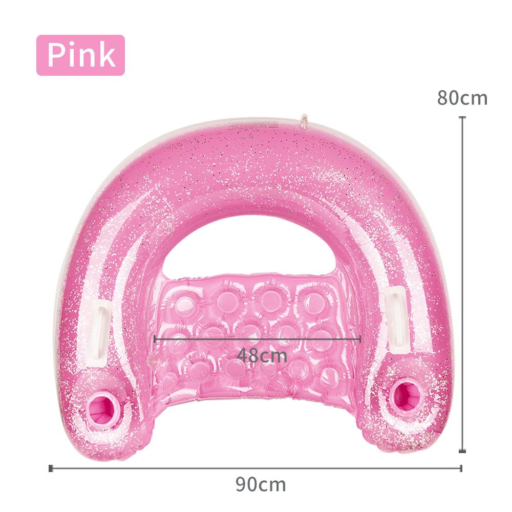 Baby learns to swim inflatable seat with handle and interactive swimming ring with water gun