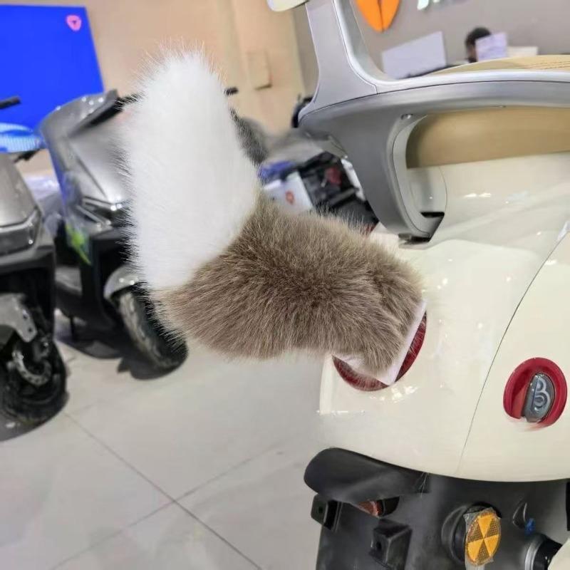 Motocikla astes Fox dekorācija Smieklīga Noņemama