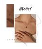 Retro Acrylic Pendant Necklace: Influencer-Style Gold-Plated Titanium Steel Chain for Women
