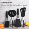 Frying Shovel Leaking Shovel Cooking Utensils Stainless Steel Silicone Kitchenware Fried Fish Steak Spatula Cooking Tool