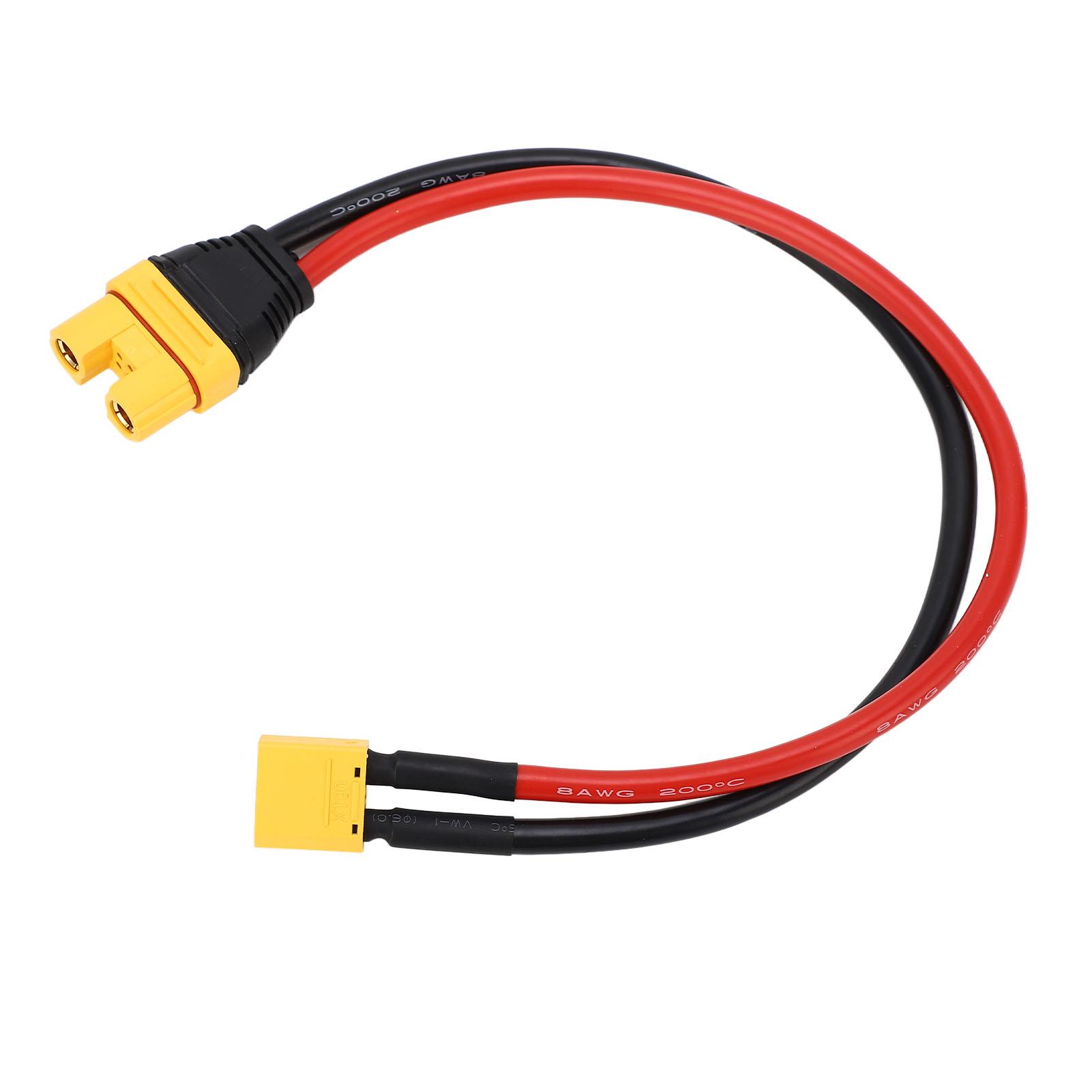 

AS150U Female to XT90 Male Adapter 8AWG Silicone Wire Connect Convert Cables for Planters Sky Permanent Flight Charger