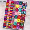 High Elastic Hair Accessories Set No Hurt Hair Hair Clips New Hair Ties  Princess Gift Set
