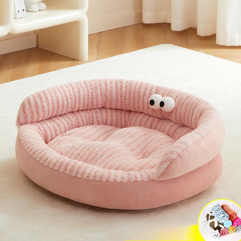 Autumn and Winter Dog Kennel Lazy Sofa Kennel Dog Mat Dog Bed Warm Dog Supplies Dog Sleeping Mat Cat Mat Pet Cushion Deep Sleeping Cushion