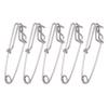 5 Stück lange Schnurclips Karabinerwirbel Meeresfischereiverbinder Geschlossene Öse Aufhängeschnalle Schnellstiftwerkzeug 2,6 cm x 100 mm