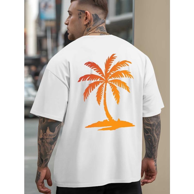 Men's Summer Outdoor Sports and Casual Large-size Short-sleeved T-shirts,Trendy Fashion, Loose , Versatile Round Neck Tops, Breathable and Comfortable