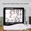 Digital LCD Thermo-hygrometer 1 Piece of Household Indoor and Outdoor Electronic Thermometer, Weather Station with Alarm Clock