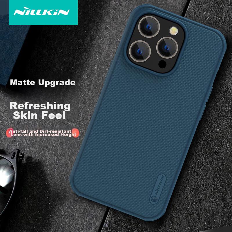 IPhone 14 Pro Max Case, Full Protection, Matte Anti-Slip Airbag Shockproof Dirt-Resistant Phone Cover, Hard with Soft Edges, Thin Black