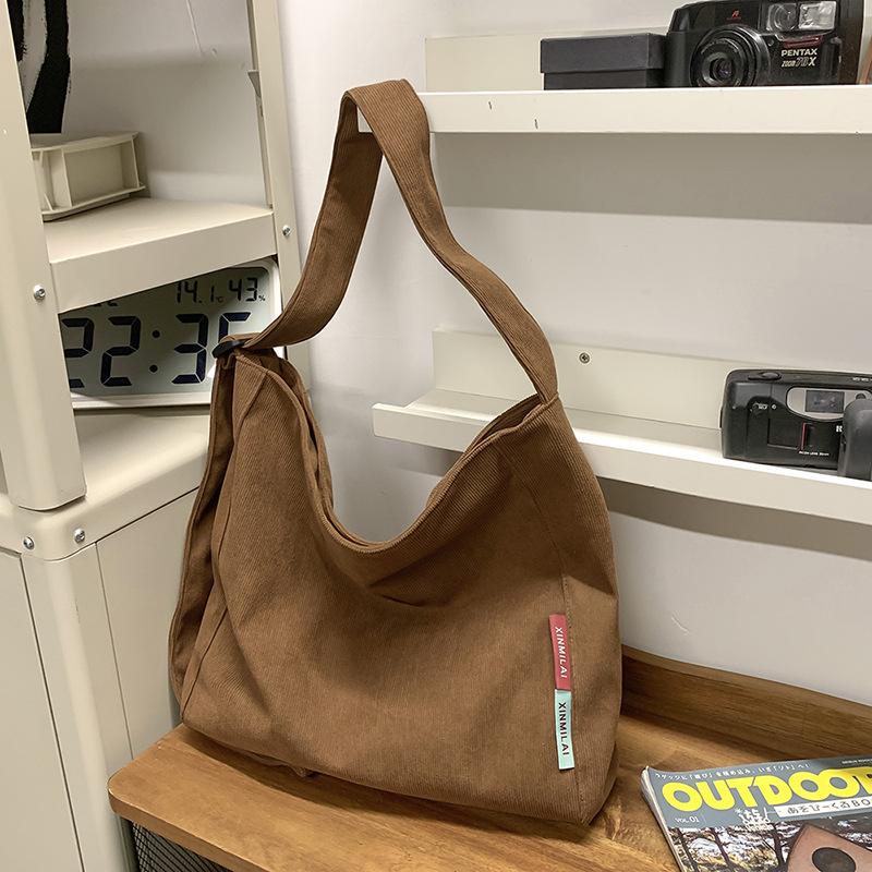 Crossbody Bag Women's Large Capacity Canvas Bag Student Class Commuter Shoulder Bag