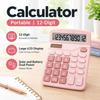 12-Digit Dual Power Calculator Large LCD Display Office Calculator Desktop Calculator  Student Use