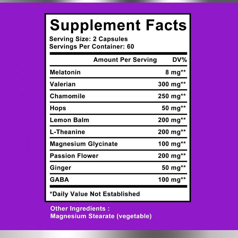 Sleep Improvement Capsules, wake up refreshed, 120 capsules.