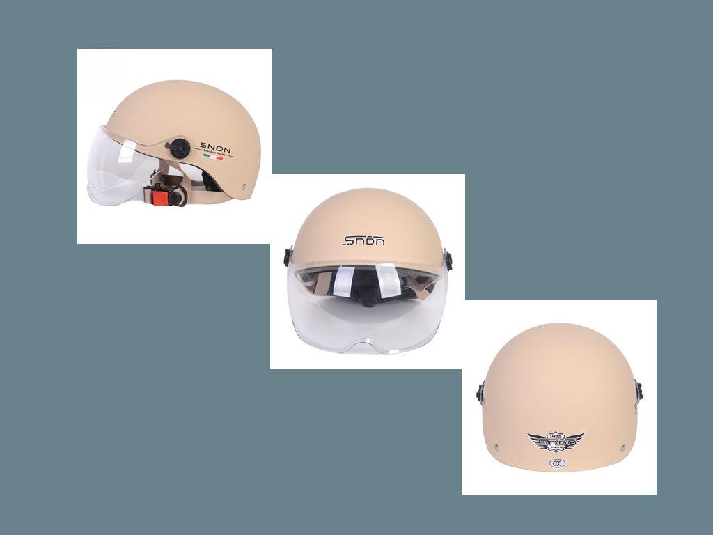 3C Certified Flash Shield Helmet for Electric Cars and Motorcycles - UV Protection, Women's Summer, Men's Four Seasons, Universal Fit