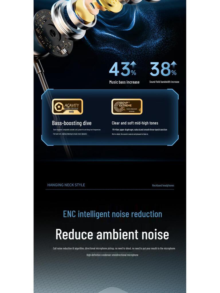 X-51 Bluetooth Neckband Earphones: Wireless, Noise-Cancelling, High-Quality Sound, Ultra-Long Battery, Ideal for Sports