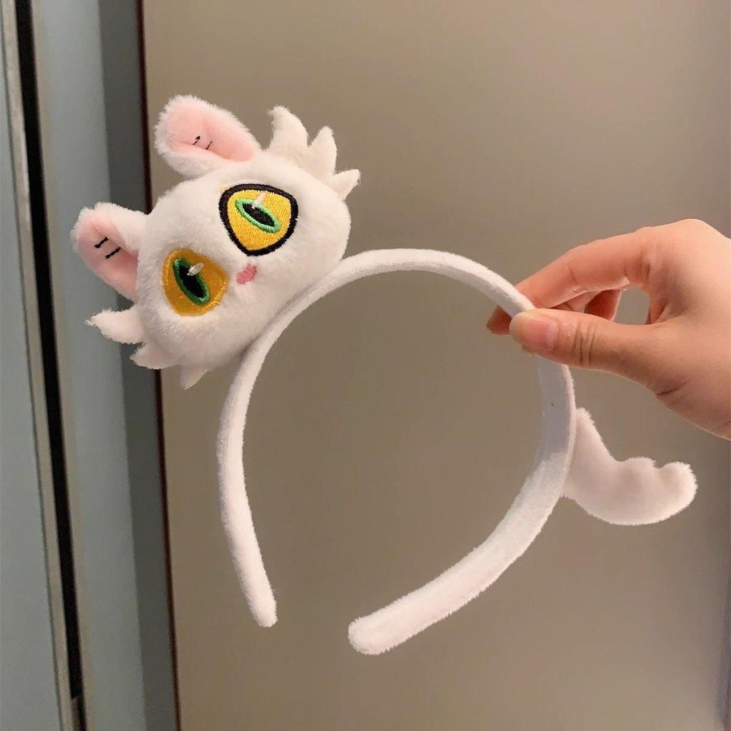 Cartoon Plush Headband: Cute Hair Accessory for Women & Kids, Perfect for Face Washing