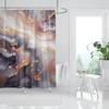 Marble Texturxury Bathroe Luom Shower Curtain Modern Polyester Fabric Shower Curtain Bathtub Accessories Bath Screen with Hooks