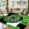 Borussia Mönchengladbach Design Crystal Velvet Rug Soft Decorative Mat for Bedroom Entrance
