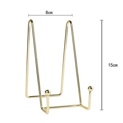 Picture Easel Metal Plate Stands Holder Plate Simple Display Stand Display Frame Photo Decorative Plate Dish Tabletop Art