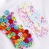 200Pcs Acrylic Flat Beads For DIY Necklace Bracelet Earrings Jewelry Making Craft Accessories