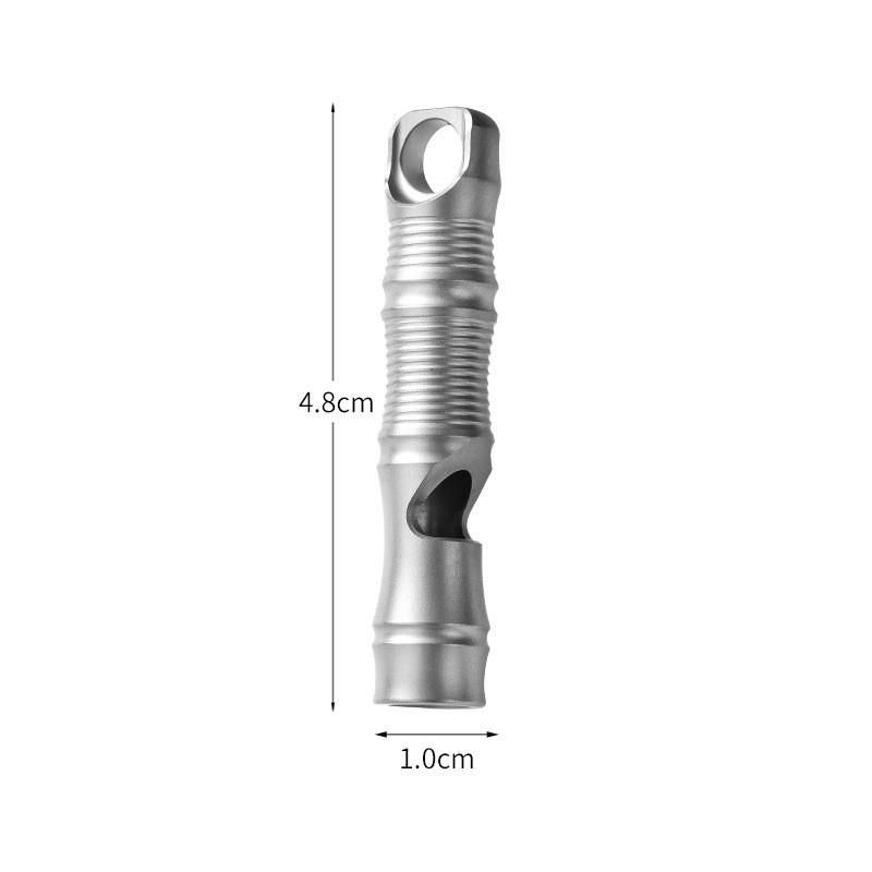 Titanium Survival Whistle EDC Outdoor Camping Emergency Signal Tool Lightweight Durable